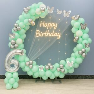 Butterfly breeze birthday setup